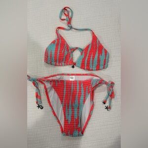 New with tags 
Red and Blue Striped Bikini Set